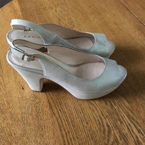 Sacha London sling back pumps